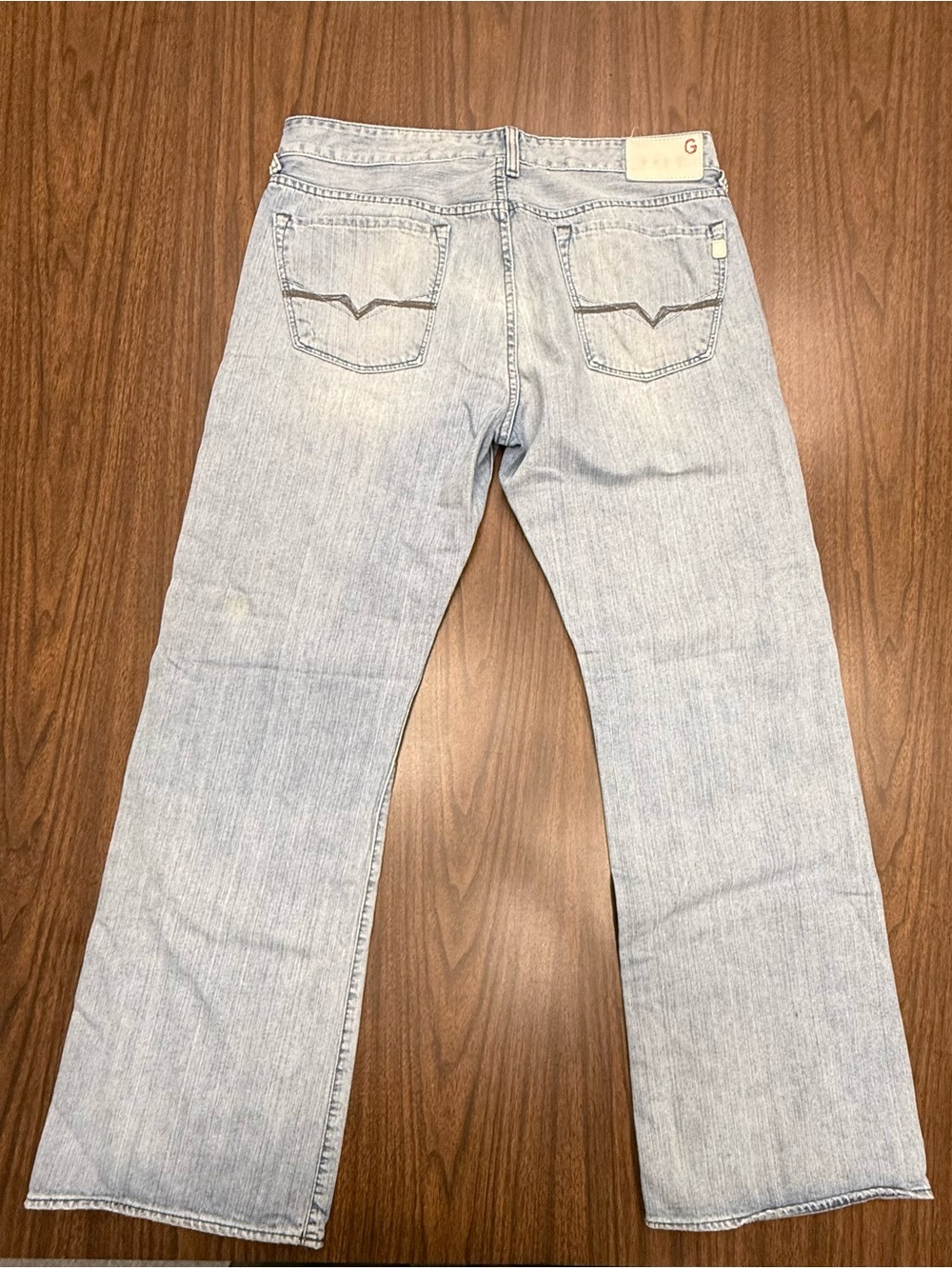 Guess “Cliff” Light Wash Bootcut Men’s Jeans Size 34 Y2K - Picture 12 of 16